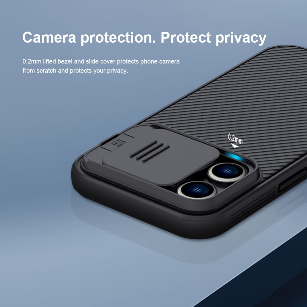 iPhone 15 Pro Sett med CamShield Cover og skærmbeskyttelse
