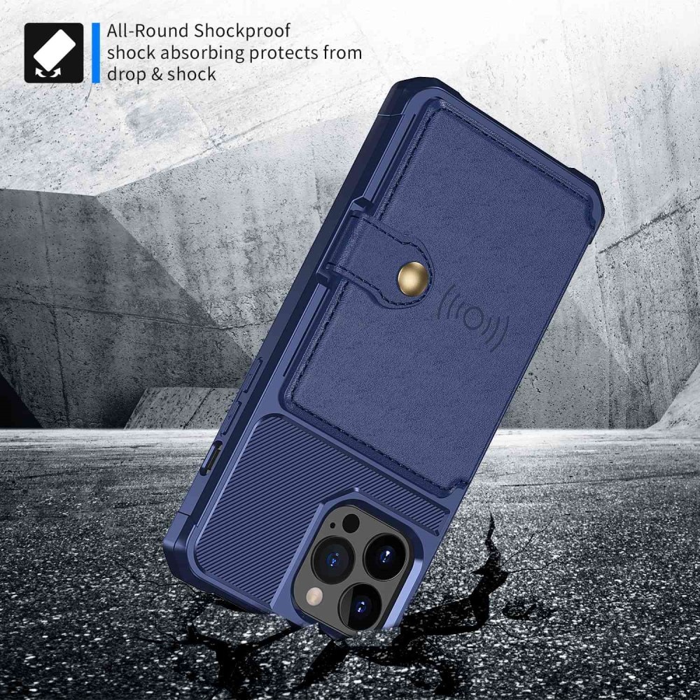 Tough Multi-slot Case iPhone 14 Pro Max blå