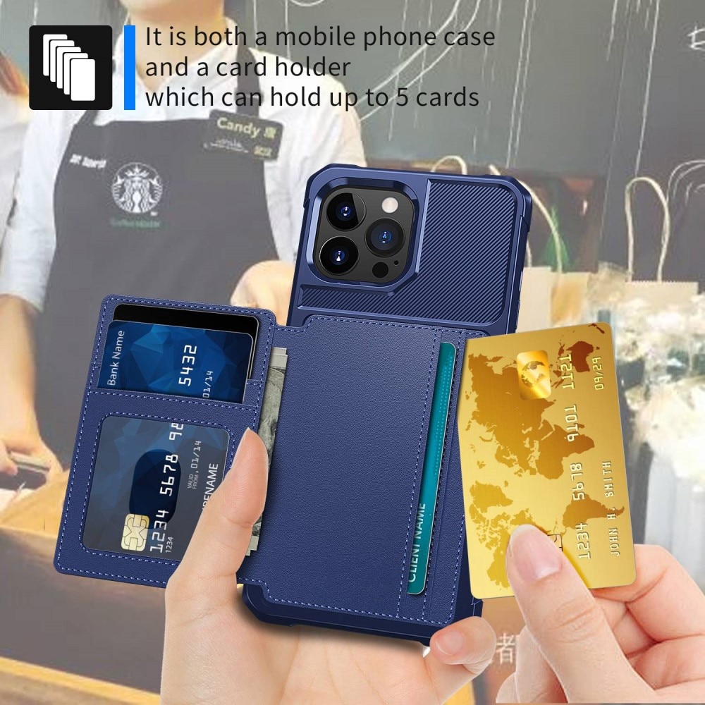 Tough Multi-slot Case iPhone 14 Pro Max blå
