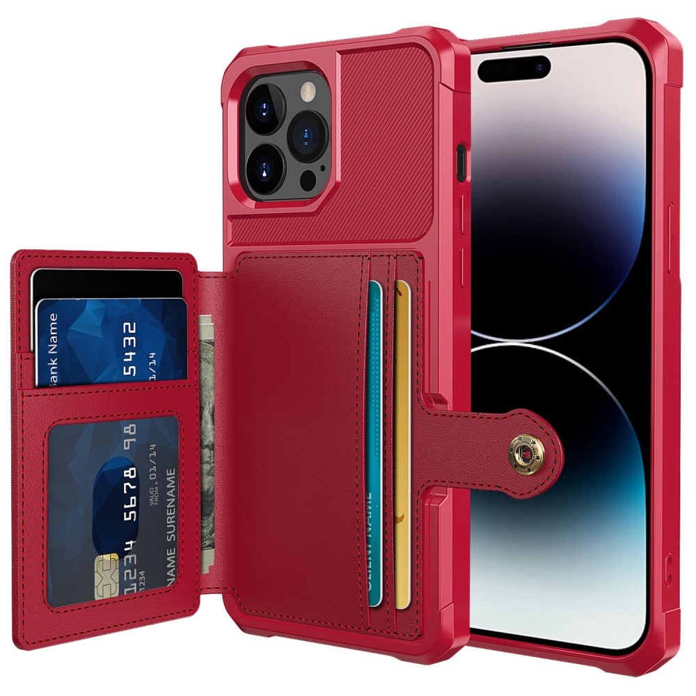 Tough Multi-slot Case iPhone 14 Pro Max rød