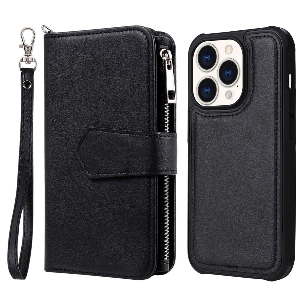Zipper Magnet Wallet iPhone 14 Pro sort