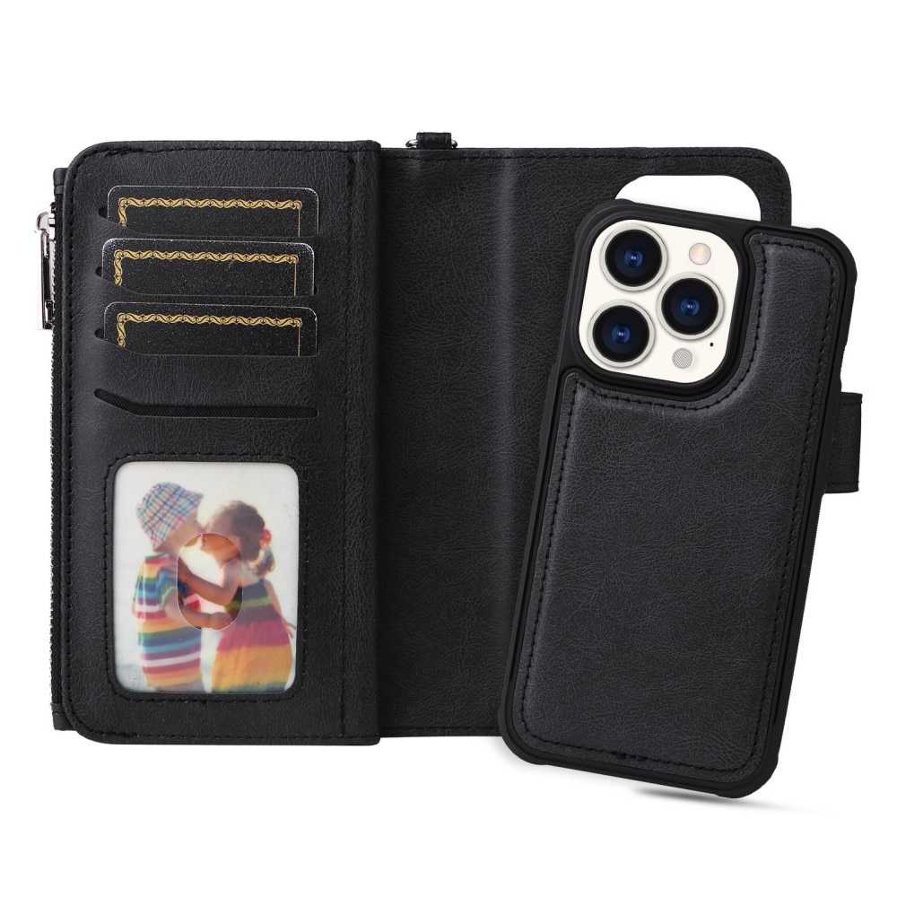 Zipper Magnet Wallet iPhone 14 Pro sort
