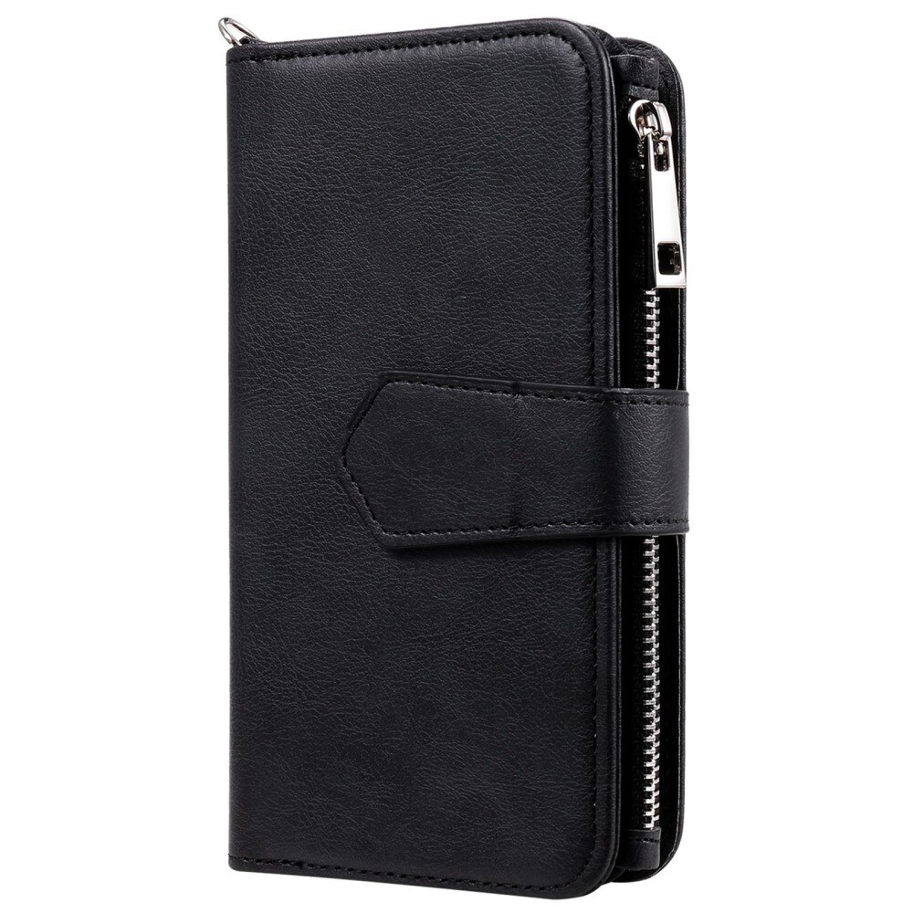 Zipper Magnet Wallet iPhone 14 Plus sort