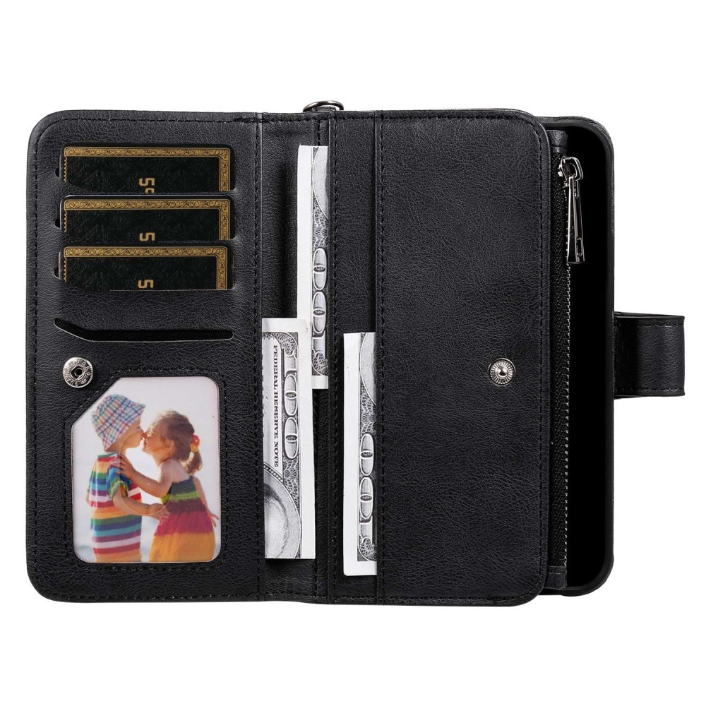 Zipper Magnet Wallet iPhone 14 sort