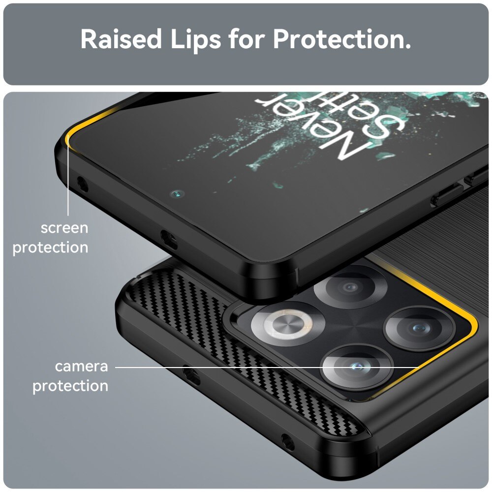  OnePlus 10T Cover TPU Brushed Sort
