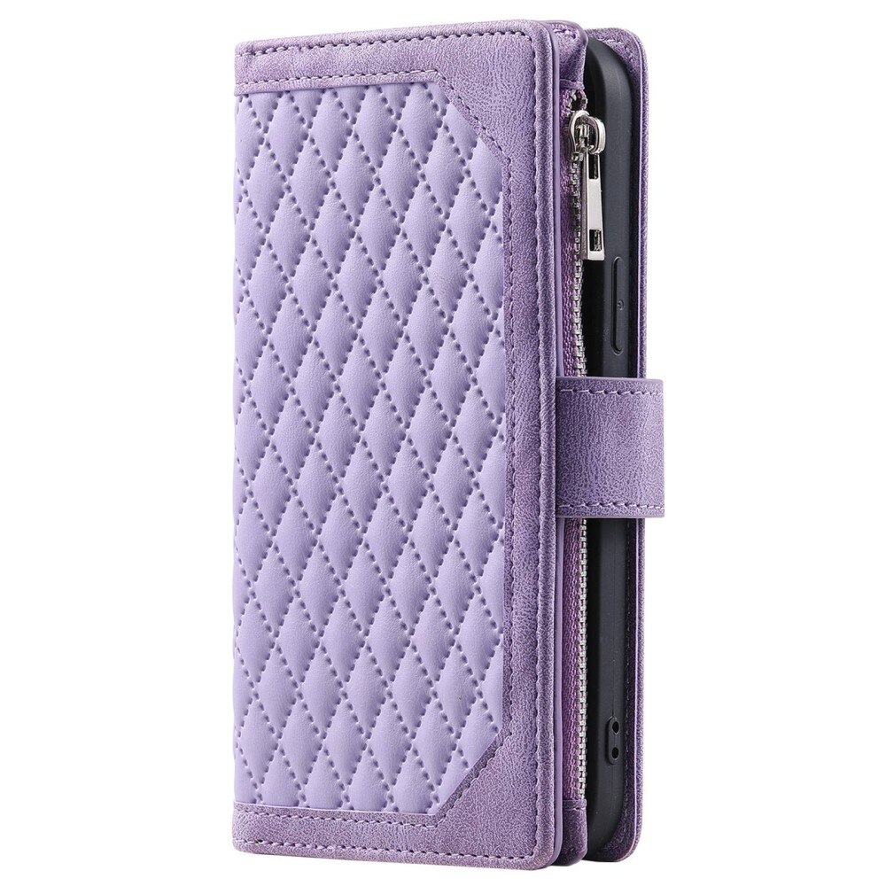 Pung Taske Samsung Galaxy A04 Quilted Lila