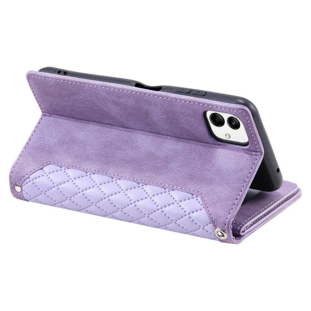 Pung Taske Samsung Galaxy A04 Quilted Lila