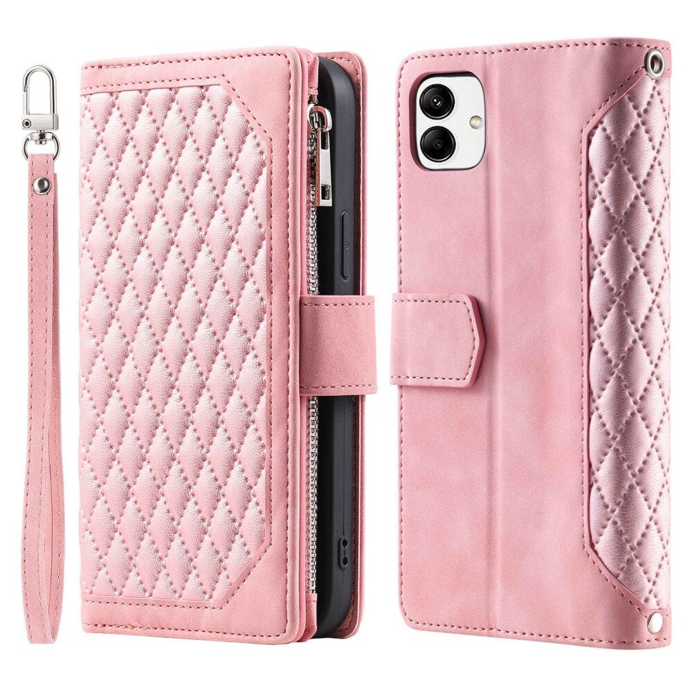 Pung Taske Samsung Galaxy A04 Quilted Lyserød