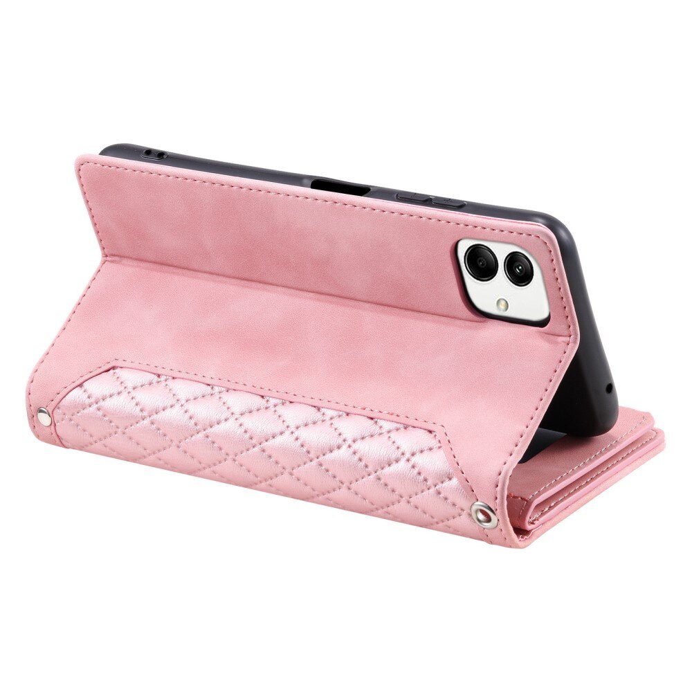 Pung Taske Samsung Galaxy A04 Quilted Lyserød