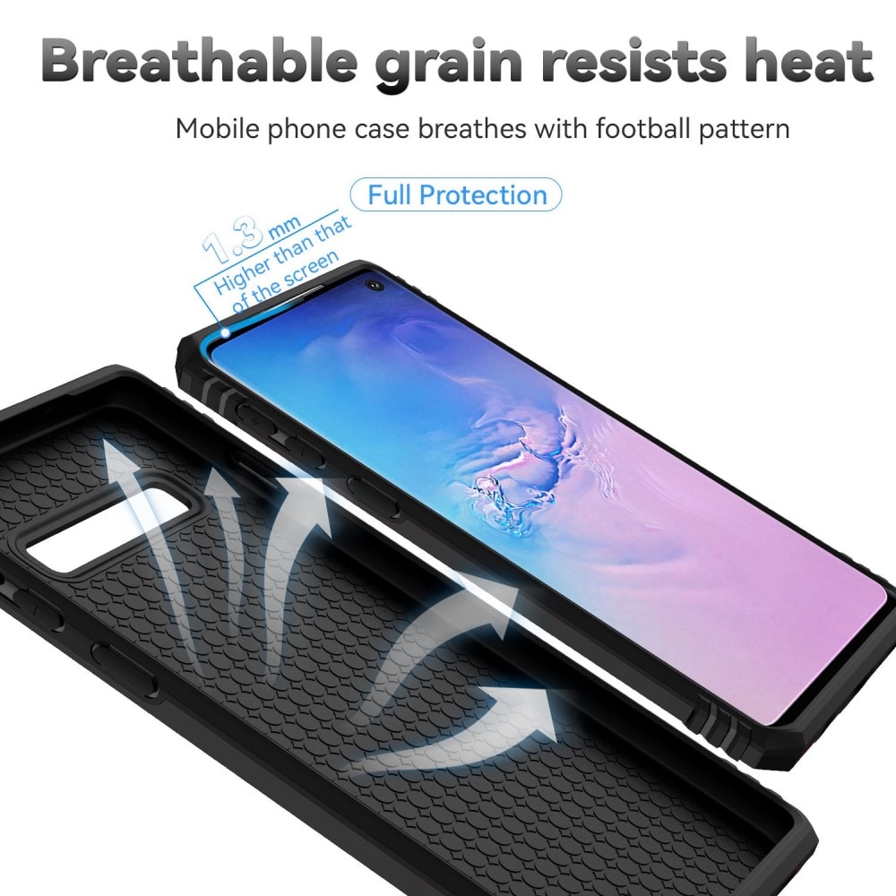 Hybridcover Tech Ring+Kamerabeskyttelse Samsung Galaxy S10 Plus sort