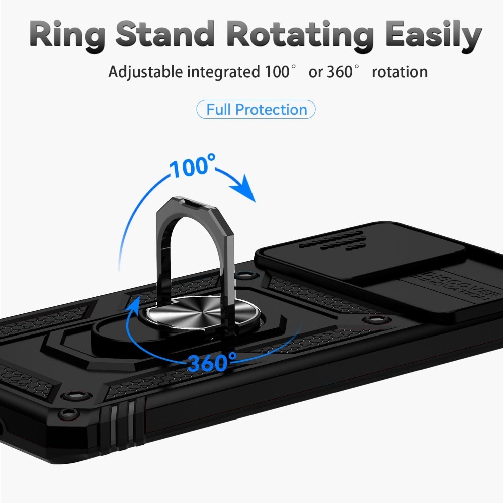 Hybridcover Tech Ring+Kamerabeskyttelse Samsung Galaxy S20 sort