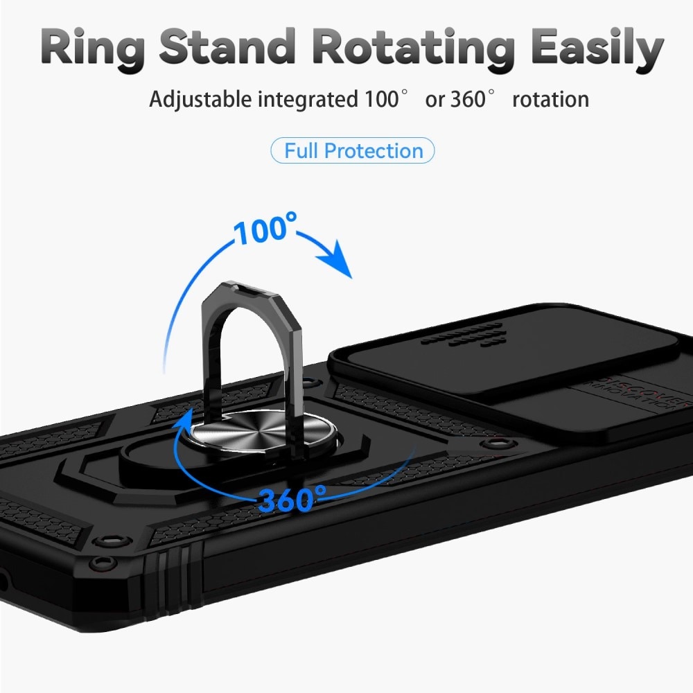 Hybridcover Tech Ring+Kamerabeskyttelse Samsung Galaxy S20 Ultra sort