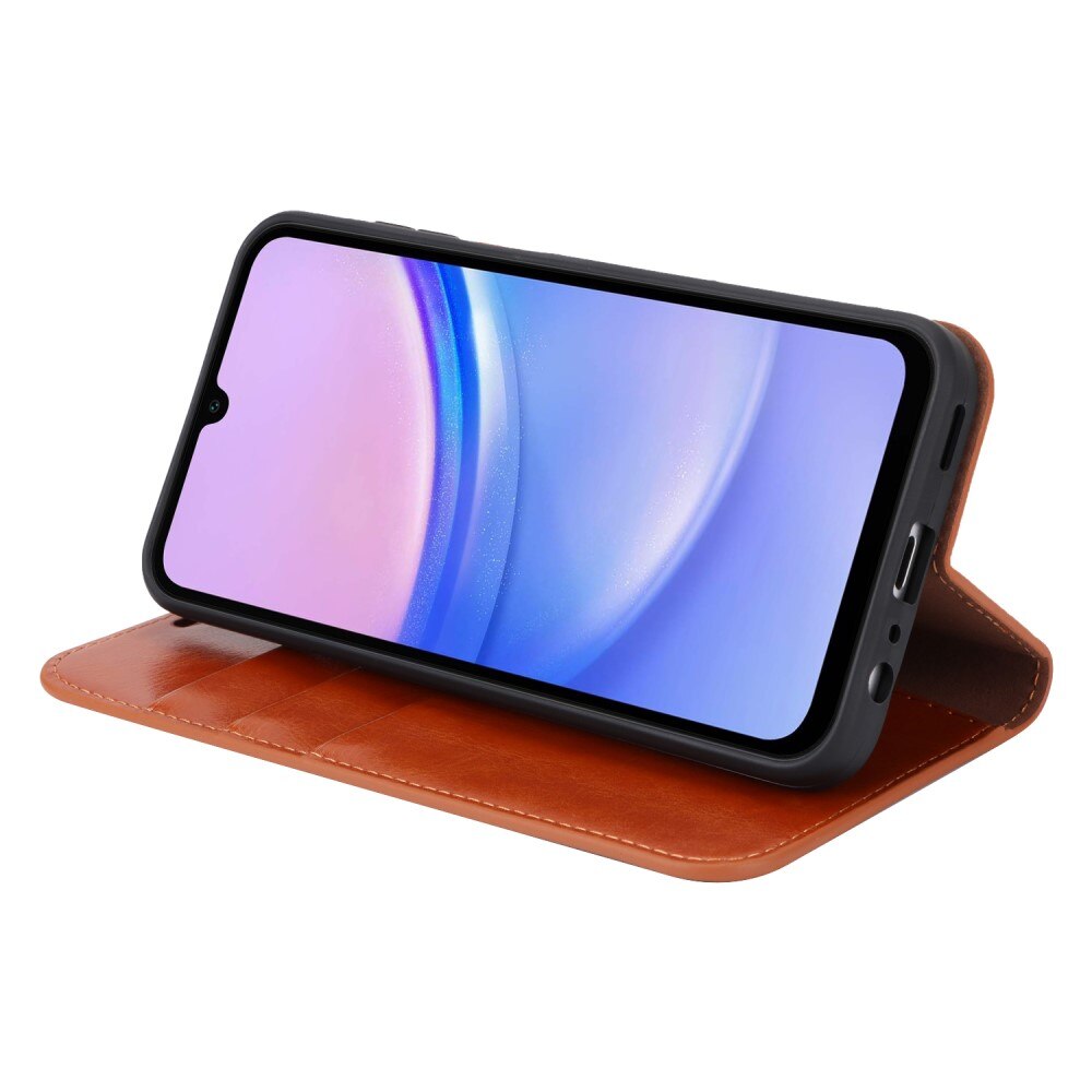 Mobiltaske Ægte Læder Samsung Galaxy A16 Brun