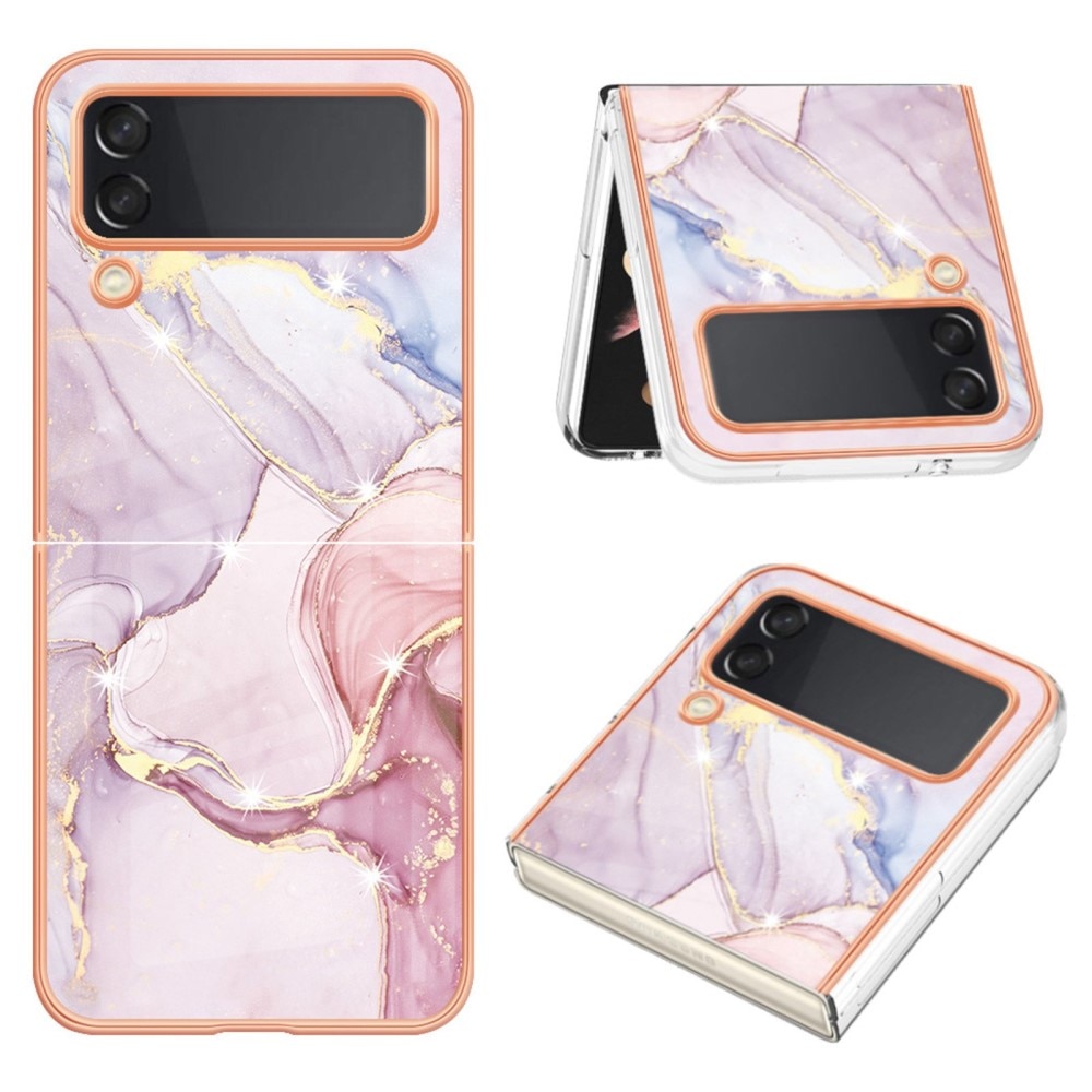 TPU Cover Samsung Galaxy Z Flip 4 lyserød marmor