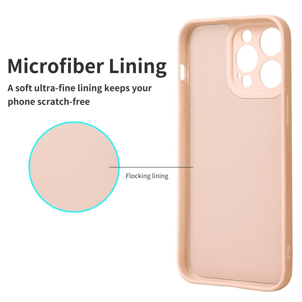 Soft TPU Case iPhone 14 Pro lyserød