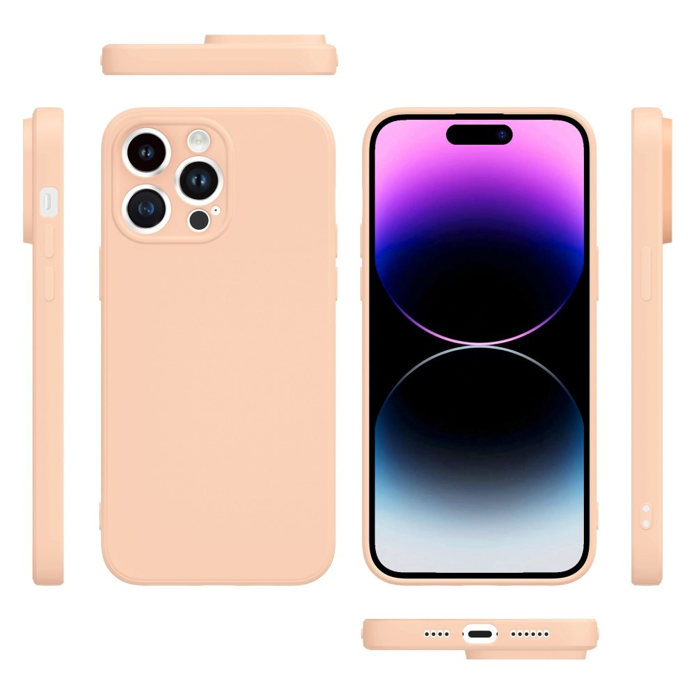 Soft TPU Case iPhone 14 Pro lyserød