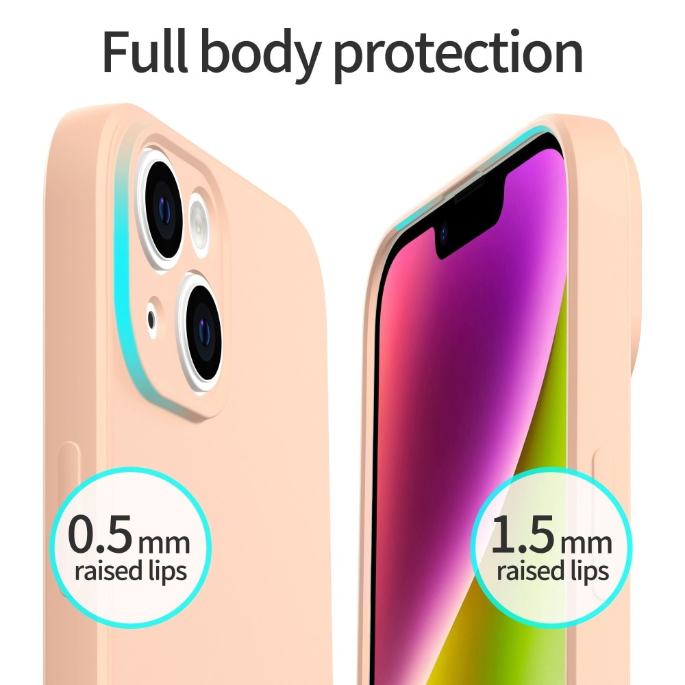 Soft TPU Case iPhone 14 lyserød