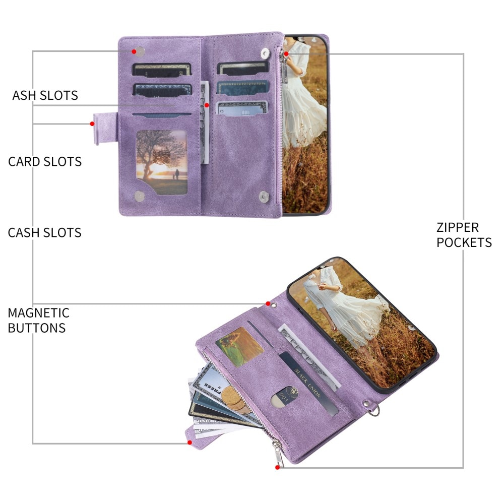 Pung Taske Samsung Galaxy A56 Quilted Lilla