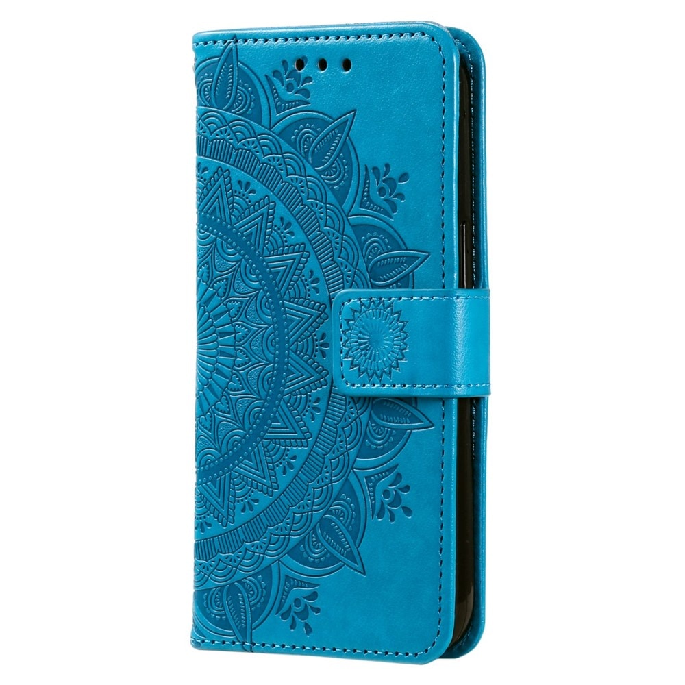 Læderetui Mandala Huawei Mate 50 Pro blå