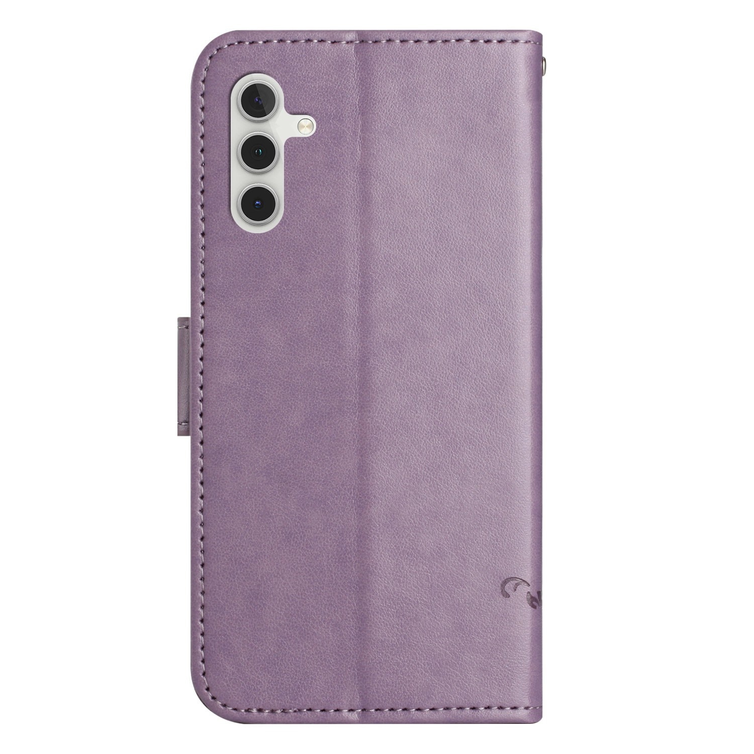 Læderetui Sommerfugle Samsung Galaxy A17 Lilla