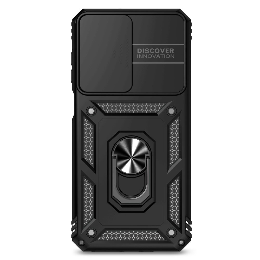 Hybridcover Ring + Kamerabeskyttelse Samsung Galaxy S25 Edge Sort