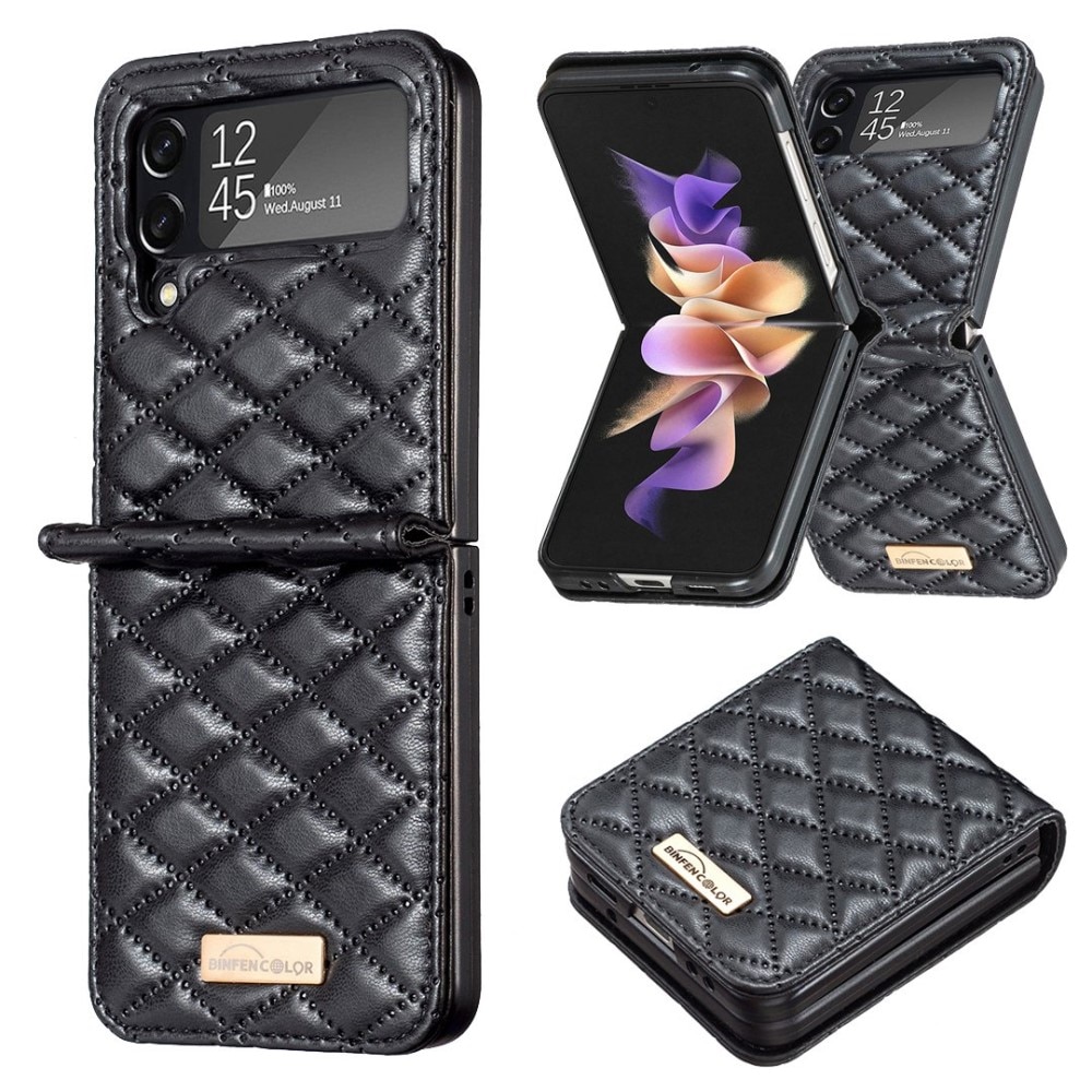 Etui Samsung Galaxy Z Flip 3 Quilted sort