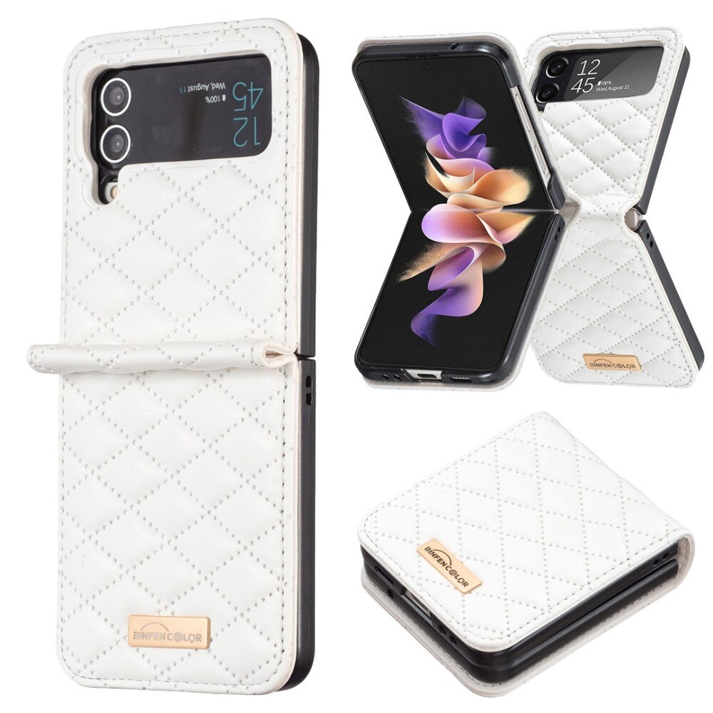 Etui Samsung Galaxy Z Flip 3 Quilted hvid