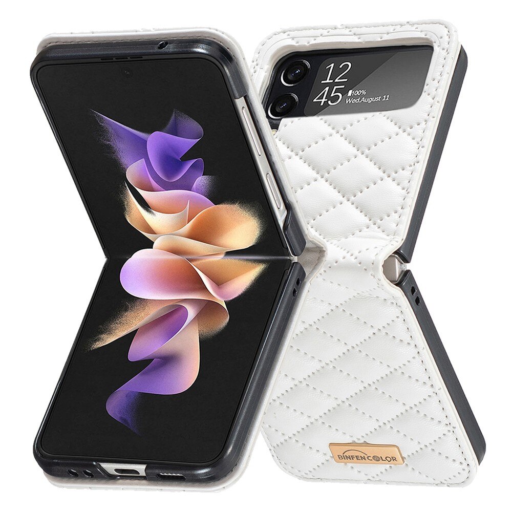 Etui Samsung Galaxy Z Flip 3 Quilted hvid