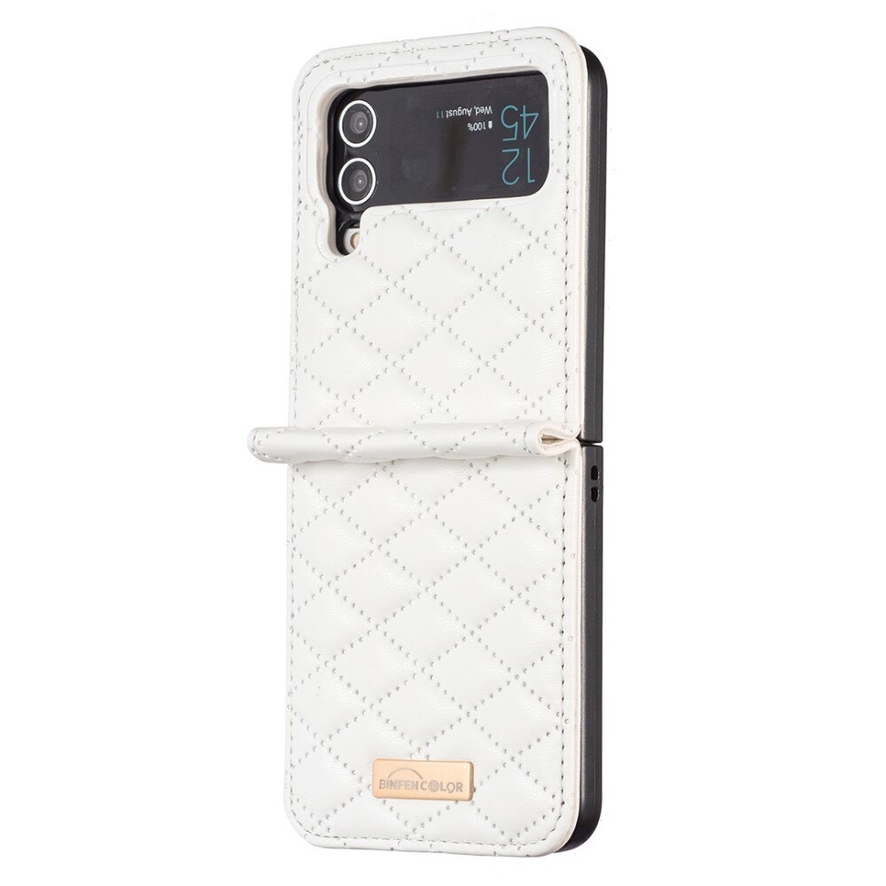 Etui Samsung Galaxy Z Flip 3 Quilted hvid