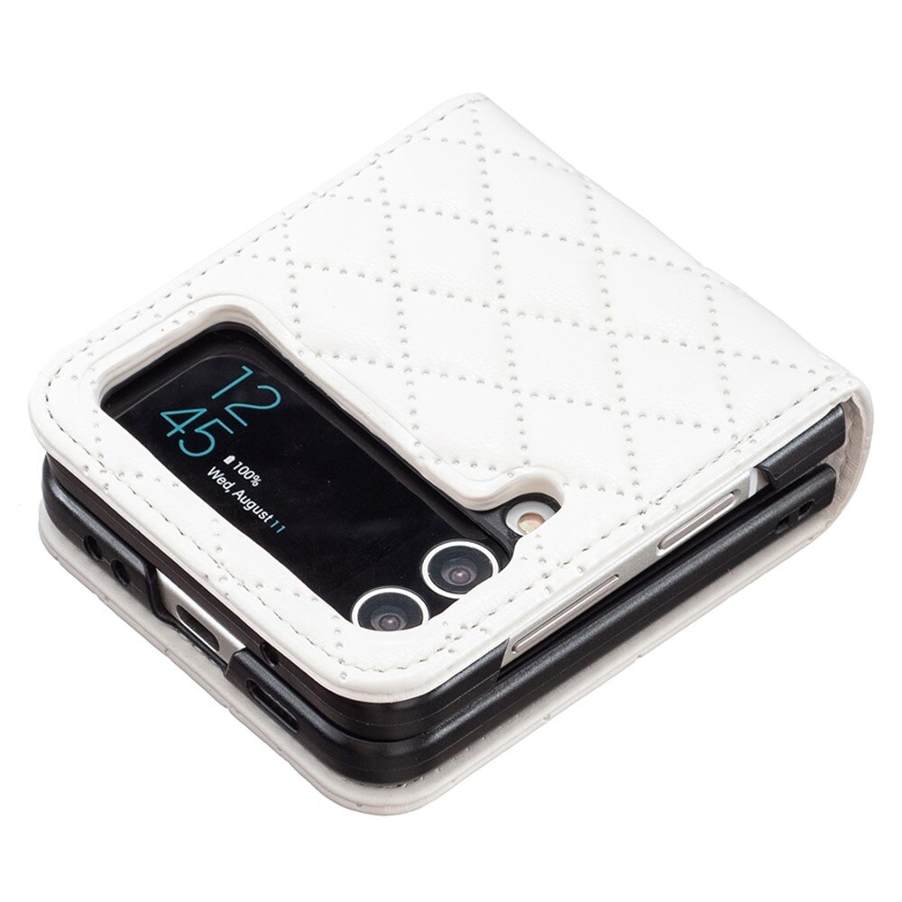 Etui Samsung Galaxy Z Flip 3 Quilted hvid