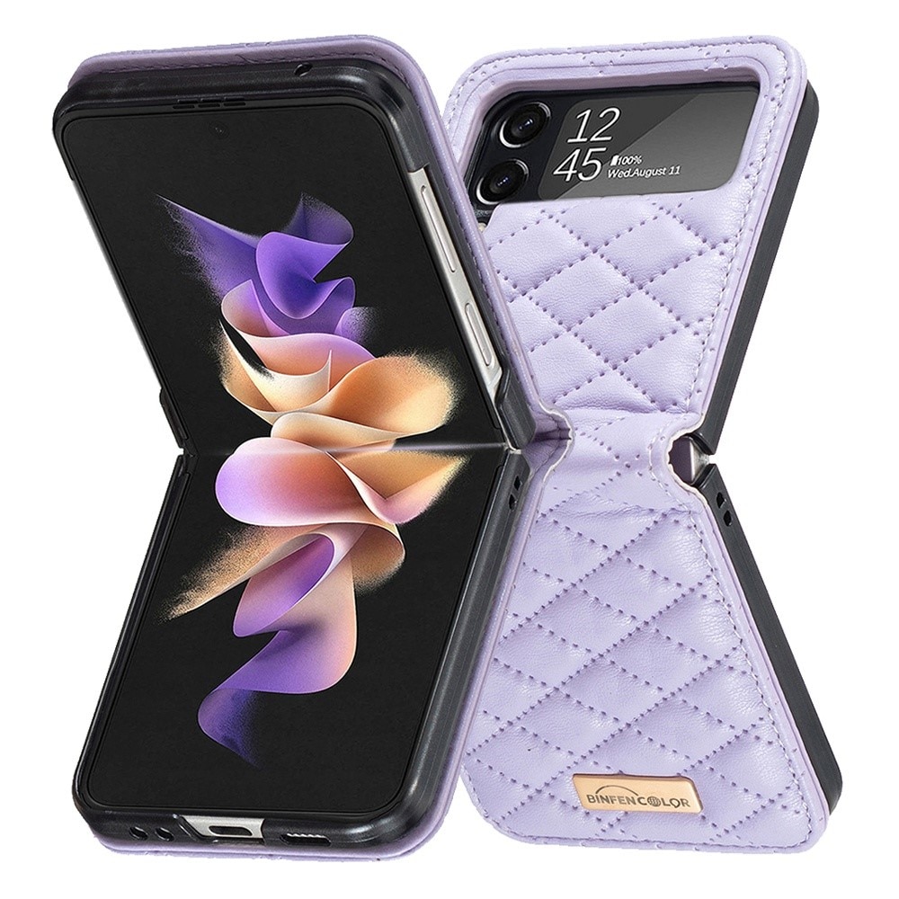 Etui Samsung Galaxy Z Flip 3 Quilted lilla