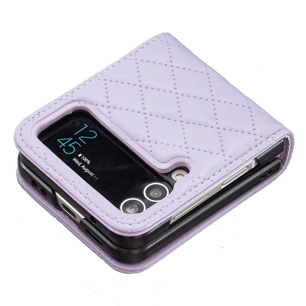 Etui Samsung Galaxy Z Flip 3 Quilted lilla