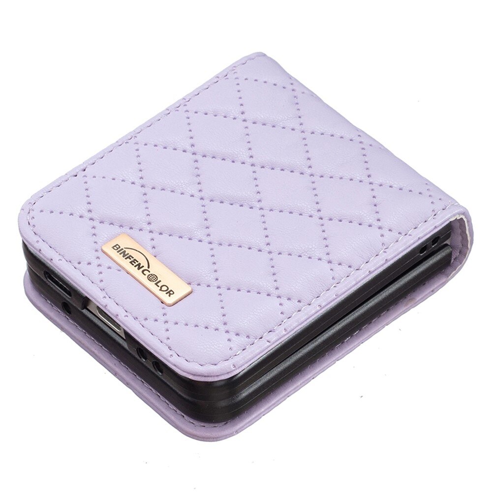 Etui Samsung Galaxy Z Flip 3 Quilted lilla