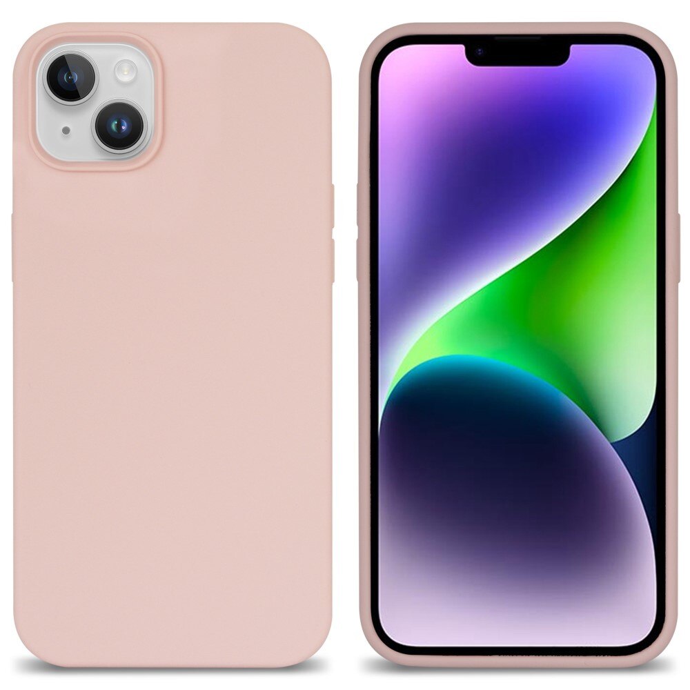 Cover Silikone iPhone 14 lyserød
