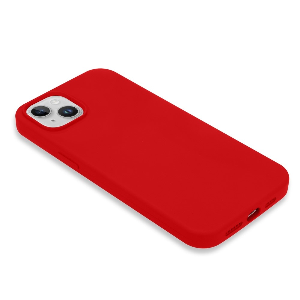 Cover Silikone iPhone 14 rød