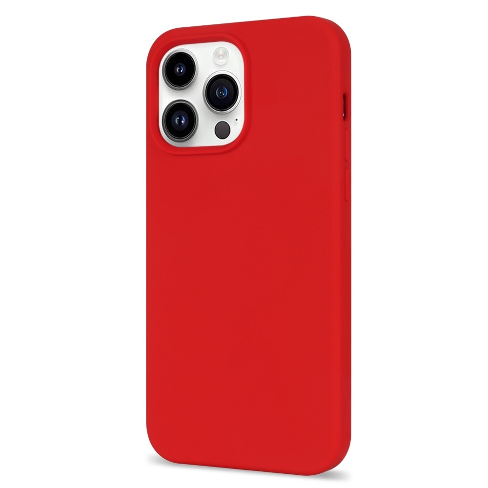 Cover Silikone iPhone 14 Pro rød