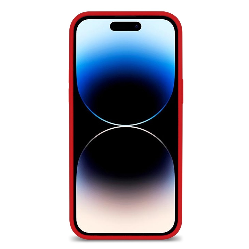 Cover Silikone iPhone 14 Pro rød