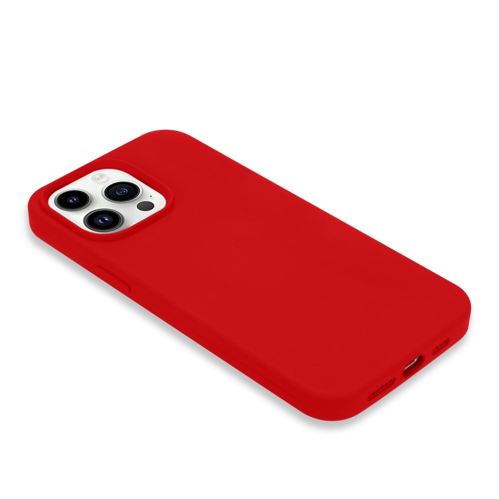 Cover Silikone iPhone 14 Pro Max rød