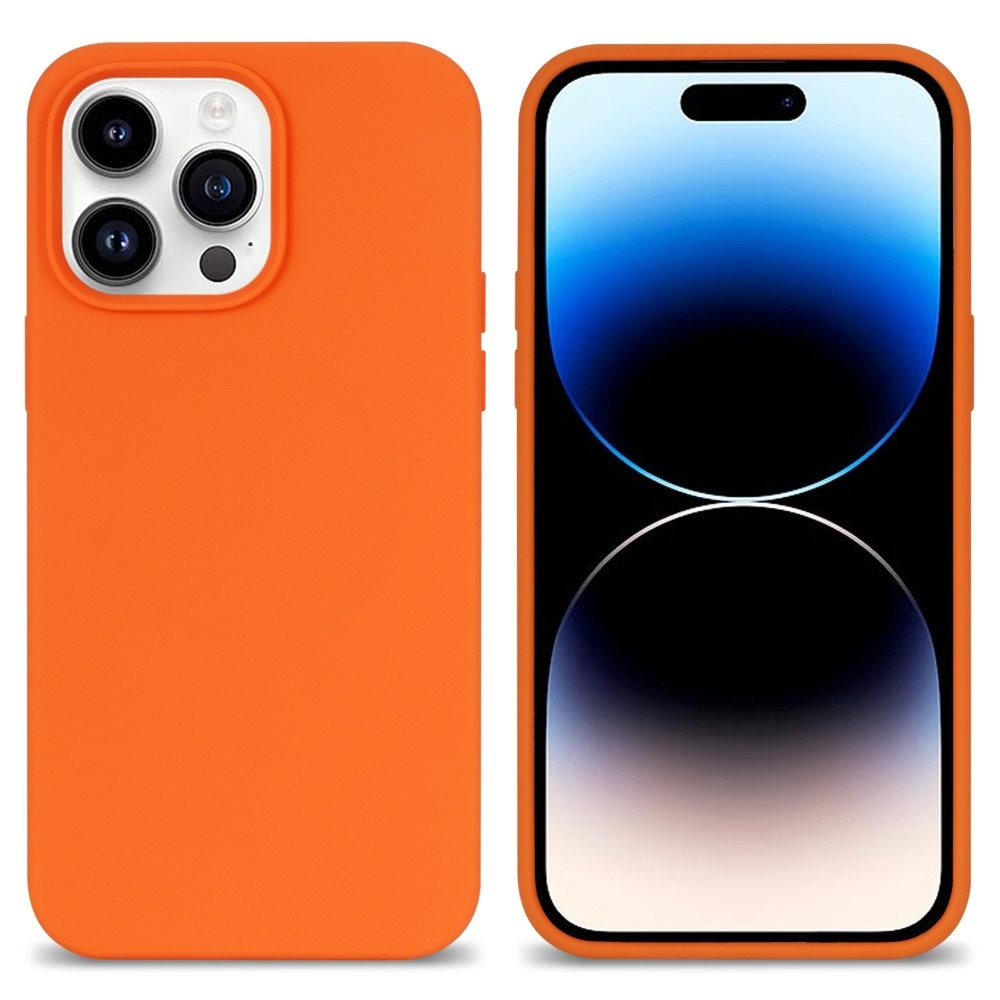 Cover Silikone iPhone 14 Pro Max orange