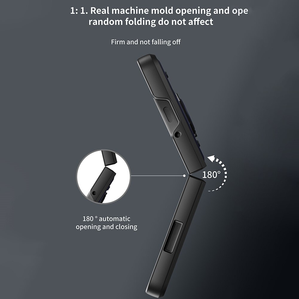 Hybridcover Tech Ring+Kamerabeskyttelse Samsung Galaxy Z Fold 7 sort