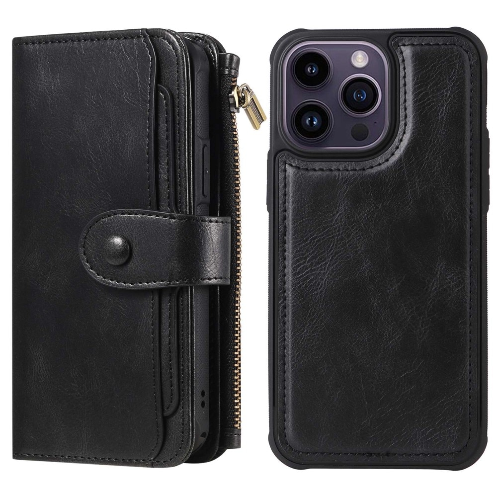 Magnet Leather Multi-Wallet iPhone 14 Pro Max sort