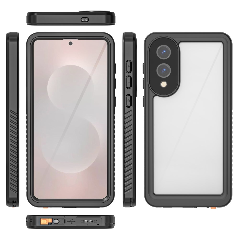 Vandtæt Cover Samsung Galaxy S25 Edge gennemsigtig