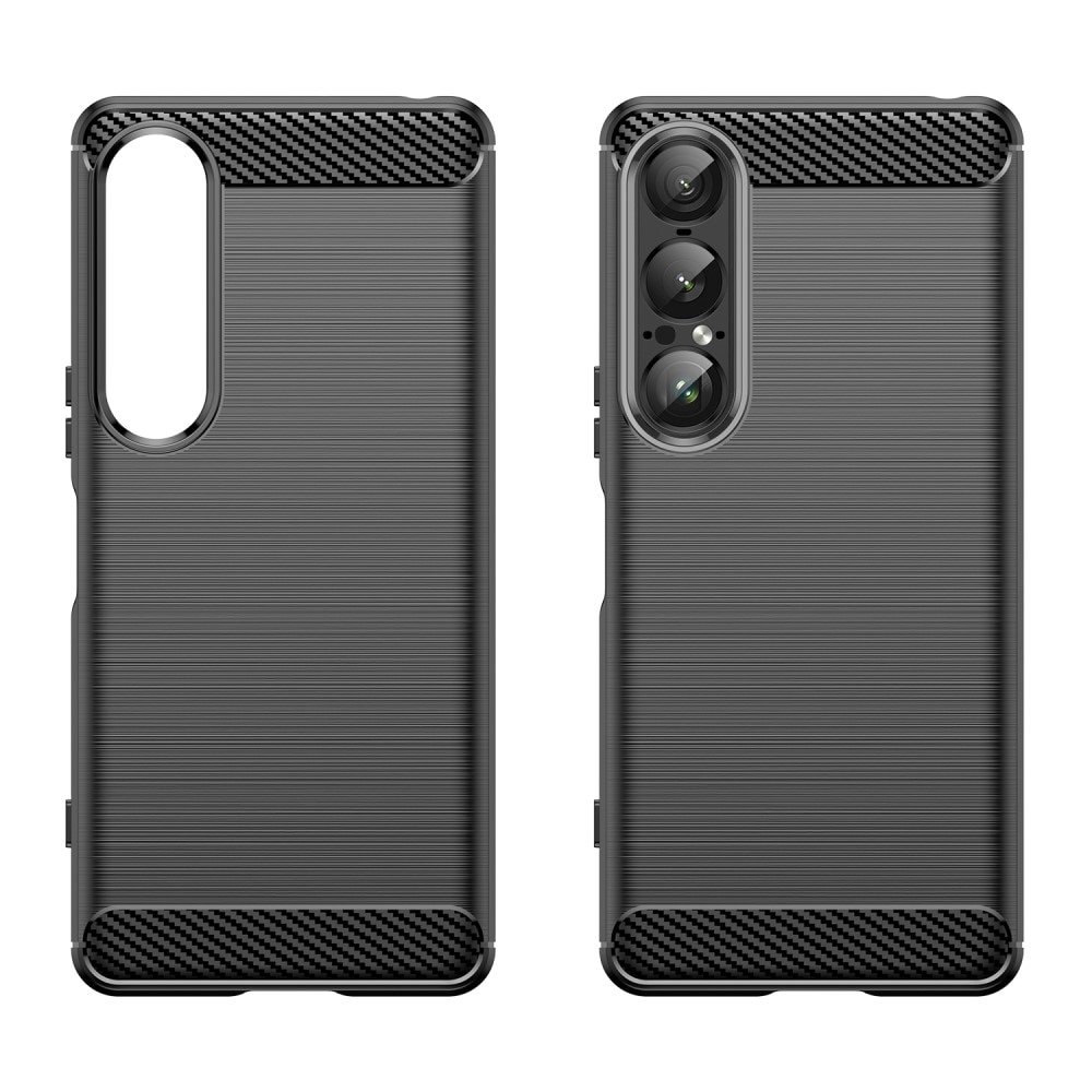 Sony Xperia 1 VII Cover TPU Brushed Sort