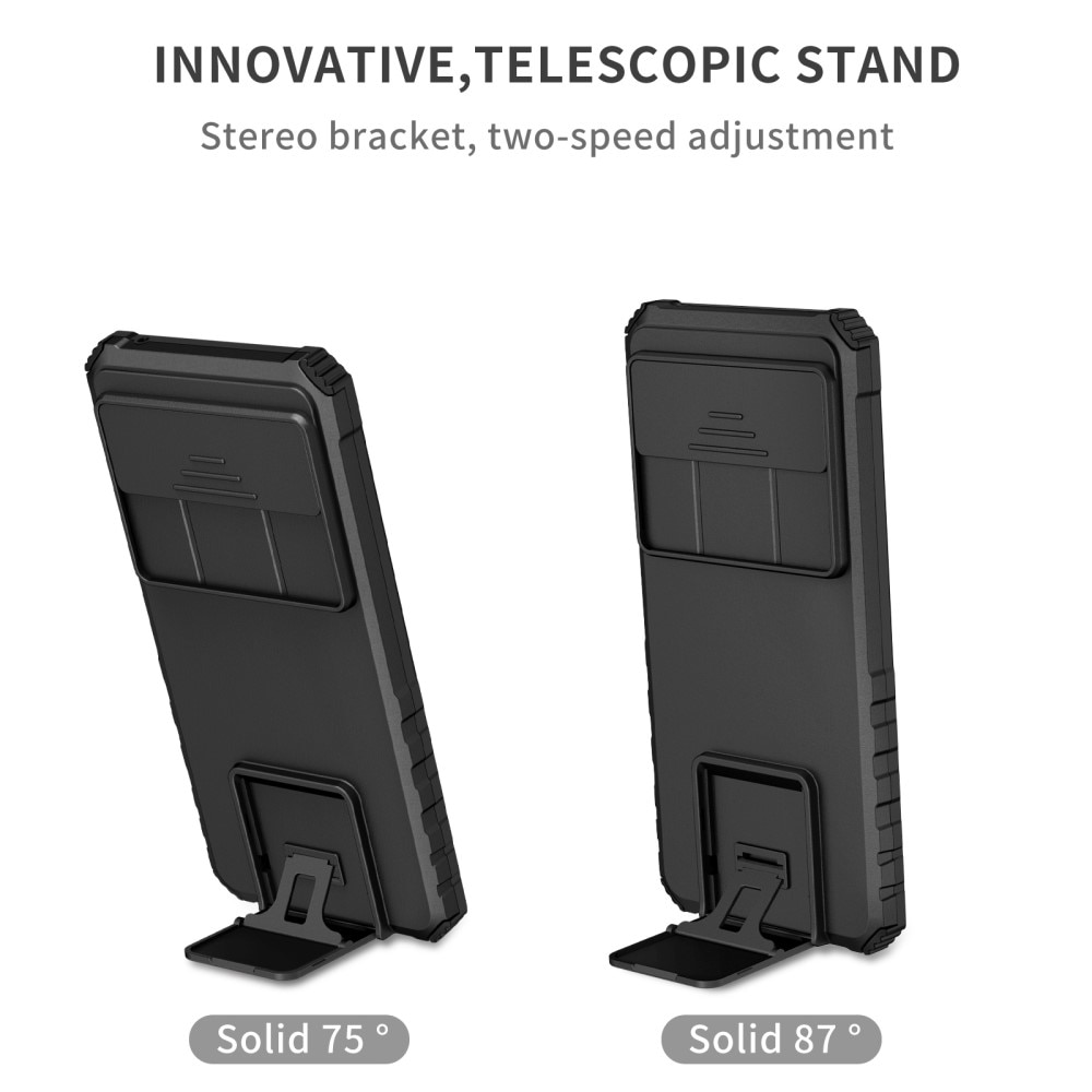 Google Pixel 9 Pro XL Kickstand Cover kamerabeskyttelse Sort