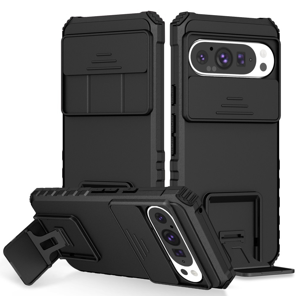 Google Pixel 9 Kickstand Cover kamerabeskyttelse Sort