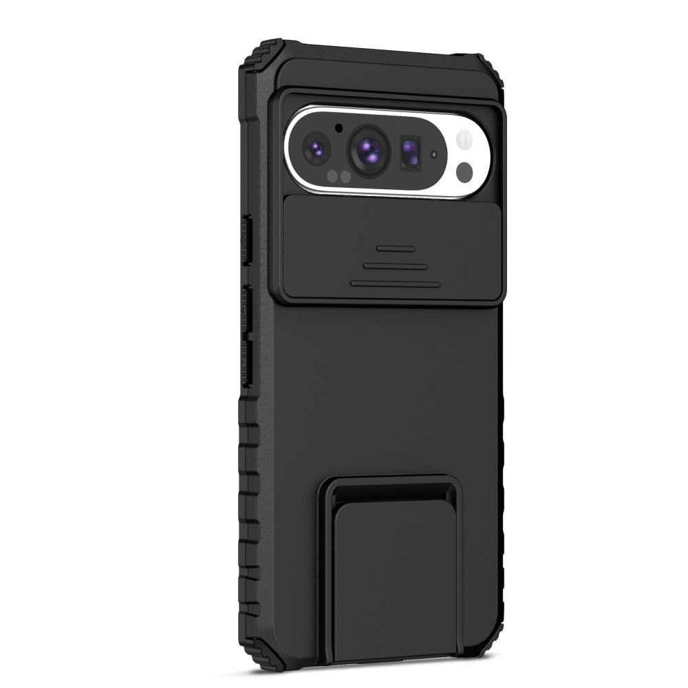 Google Pixel 9 Kickstand Cover kamerabeskyttelse Sort