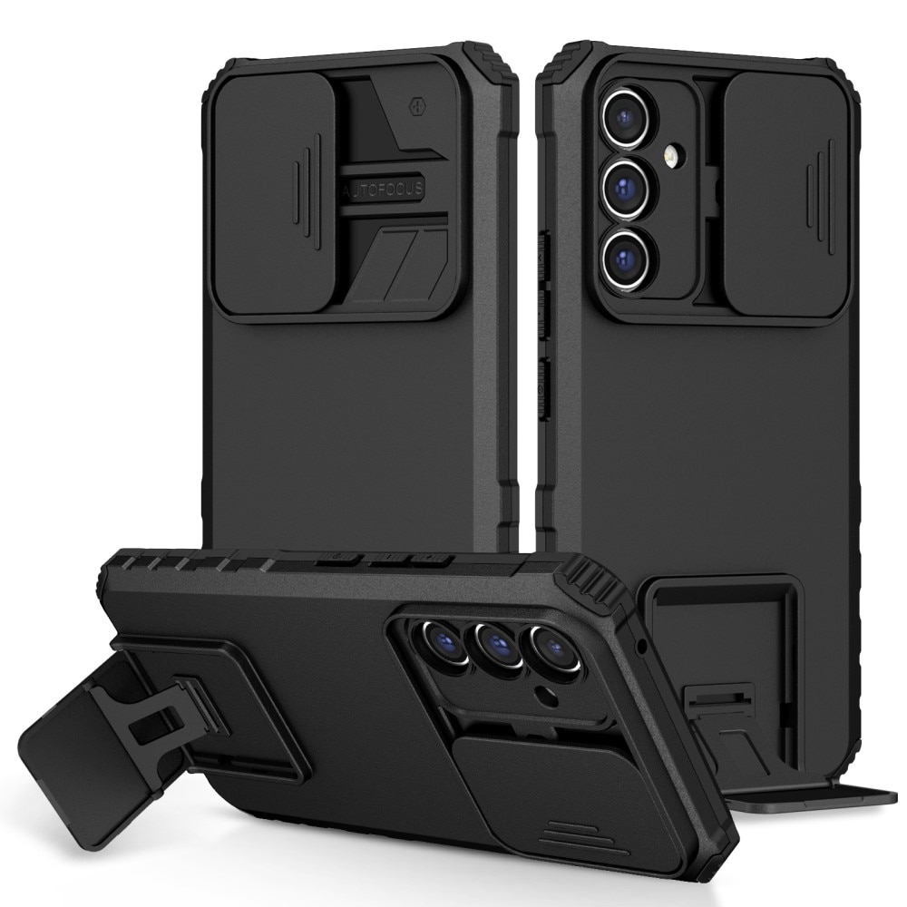 Samsung Galaxy A56 Kickstand Cover kamerabeskyttelse Sort