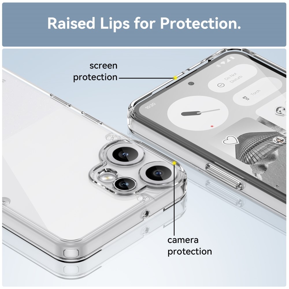 Hybridcover Nothing CMF Phone 2 Pro Gennemsigtig