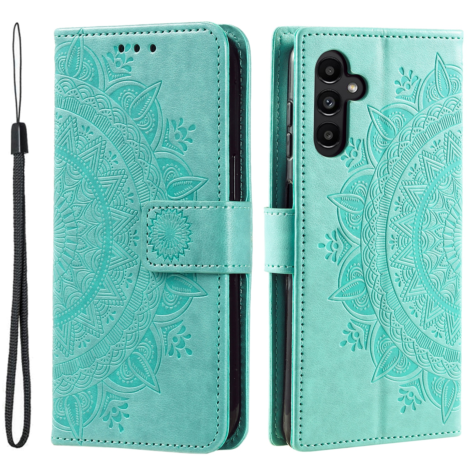 Læderetui Mandala Samsung Galaxy A17 Grøn