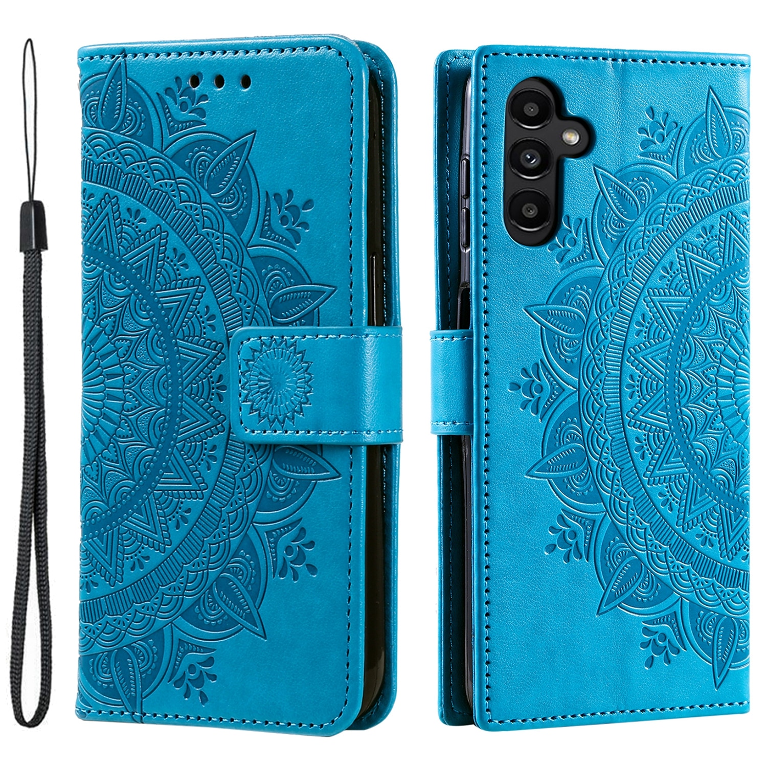 Læderetui Mandala Samsung Galaxy A17 Blå